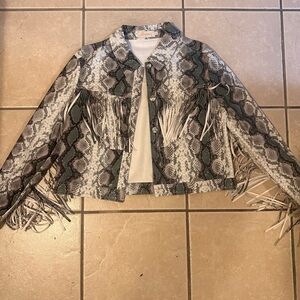 Vegan leather jacket size medium